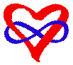 Polyamory: I uploaded this symbol of polyamory for my Sacred Sexuality blog entry. It consists of a heart symbol intertwined with an infinity symbol.